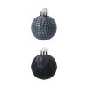 Zestaw 16 Eleganckich Bombek Kamai Christmas Decoration® o Średnicy 4 cm – Kolor Antracyt
